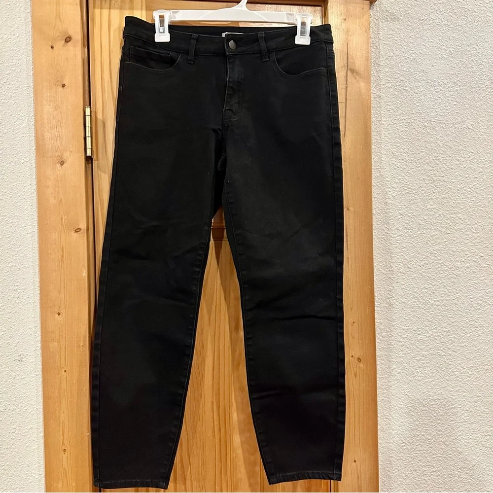 Forever 21 Black Denim Skinny Jeans 30 - Picture 2 of 5